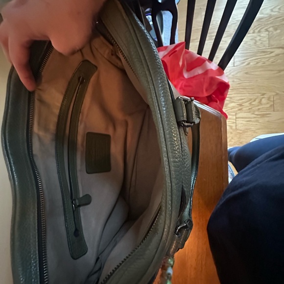 Coach - Adorable Green Pebble Leather Briefcase (MSRP $295) - Picture 7 of 7